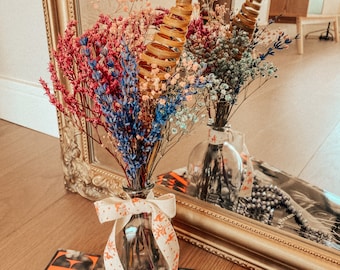 Birthday gift | Gift for her | Flower arrangement with assorted dried flowers | Trockenblumen | Fleurs séchées