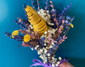 Lavender dry flowers bouquet | Flower arrangement | Gift for her | Lavender bouquet