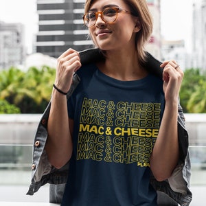 Camiseta Mac & Cheese Please Camiseta Mac and Cheese Camiseta Mac and Cheese Camiseta Macaroni and Cheese Gift Camiseta engraçada para amantes de Mac n Cheese