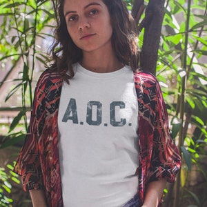 AOC Shirt Alexandria Ocasio Cortez Tshirt Feminist Gifts Political Shirt Liberal Shirt AOC Merch Girl Power Shirt Democrat Shirt Activist