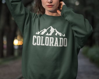 Felpa Colorado Maglietta Colorado Felpa girocollo Colorado Maglione da montagna Maglione da trekking Natura Viaggio Regalo Abbigliamento per uomo e donna