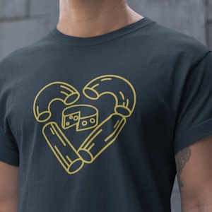 Camiseta Mac and Cheese Camiseta Mac and Cheese Presente Macaroni and Cheese Amante de Mac n Cheese Camiseta engraçada com comida