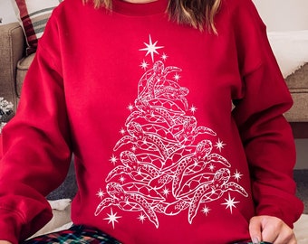 Sea Turtle Christmas Sweatshirt Sea 