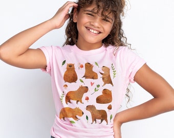Youth Capybara Shirt Kids Capybara Gift Capybara Lover Gift Capybara Shirts Capybara Tshirt Capybara Gifts Capybara Tee Capybara T Shirt