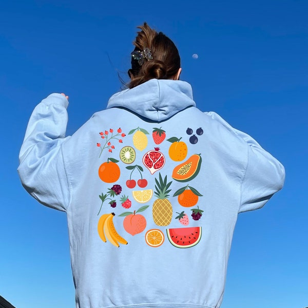 Cute Fruit Hoodie Cottagecore Clothing Aesthetic Clothing Cottagecore Hoodie Cottagecore Clothes Strawberry Hoodie Pineapple Hoodie Lemon