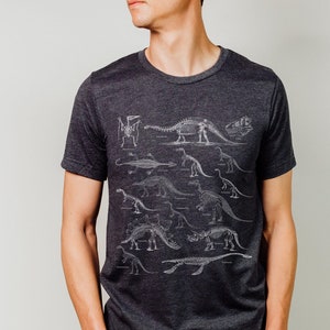 Dinosaur Skeleton Shirt Paleontology Shirt Dark Academia Clothing Goblincore Clothing Aesthetic Clothes Dinosaur Tshirt Trex Dino Shirt