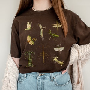 Praying Mantis Shirt Entomology Shirt Goblincore Shirt Insect Shirt Bug Shirt Preying Mantis Tshirt Dark Academia Shirt Forestcore Shirt