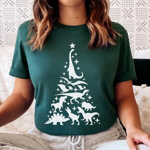 Dinosaur Christmas Shirt Paleontology Shirt Dinosaur Clothing Dino Tshirt Holiday Dinosaur Gift T Rex Shirt Dinosaur Clothes Dinosaur Lover