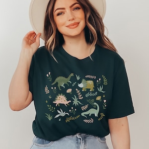 Boho Dinosaurs Shirt Kidcore Aesthetic Clothes Dino Shirt Dinosaur Gift Dinosaur Clothing Trex Tshirt Paleontology T Shirt Triceratops Tee