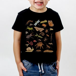 Toddler Insect Shirt Kids Bug Shirt Entomology Shirt Dark Academia Shirt Insect T Shirt Beetle Shirt Moth Shirt Cockroach Grasshopper Shirt