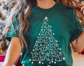 Kaninchen-Weihnachts-Shirt Kaninchen-Liebhaber-Geschenk Häschen-Mama-Hemd Kaninchen-T-Shirt Häschen-Papa-Häschen-Geschenke Kaninchen-T-Stück Häschen-Liebhaber-Geschenk
