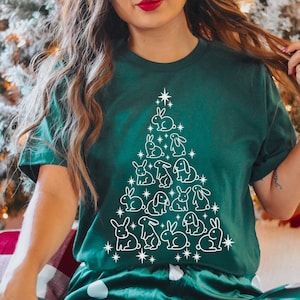 Rabbit Christmas Shirt Rabbit Lover Gift Bunny Mom Shirt Rabbit T Shirt Bunny Dad Bunny Gifts Rabbit Tshirt Rabbit Tee Bunny Lover Gift
