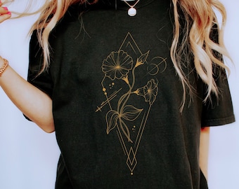 September Birth Flower Shirt Morning Glory Shirt Flower Gift September Birth Month Shirt Trendy Birthday Gift Aesthetic Clothes Witchy Tee