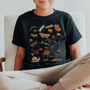 Youth Insect Shirt Kids Bug Shirt Entomology Shirt Dark Academia Shirt Insect T Shirt Beetle Shirt Moth Shirt Cockroach Grasshopper Shirt