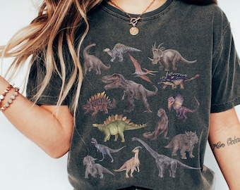 Comfort Farben Dinosaurier Shirt Dinosaurier Tshirt Dinosaurier Geschenke Dinosaurier Kleidung Dino Shirt Trex Shirt Paläontologie Shirt T Rex Shirts