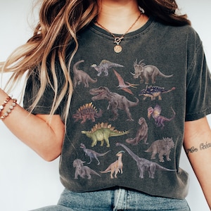 Comfort Colors Dinosaur Shirt Dinosaur Tshirt Dinosaur Gifts Dinosaur Clothing Dino Shirt Trex Shirt Paleontology Shirt T Rex Shirts