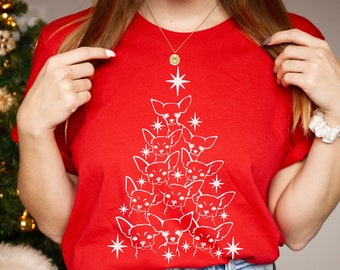 Chihuahua Christmas Shirt Chihuahua Holiday Shirt Chihuahua Clothing Chihuahua Gift Chihuahua Gifts Chihuahua Tshirts Dog Mom Shirt