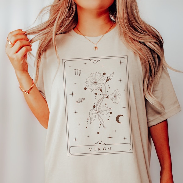 Virgo Shirt Virgo Gift Virgo Gifts September Birth Flower Shirt Morning Glory Shirt Birth Month Shirt Horoscope Shirt Zodiac Sign Shirt