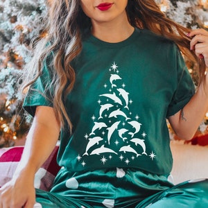 Dolphin Christmas Shirt Dolphin Gift Dolphin Gifts Marine Biology Shirt Dolphin Tshirt Dolphin Tee Dolphin Lover Gift Dolphin T Shirt
