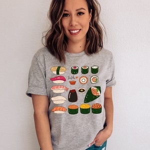 Sushi Shirt Sushi Gift Sushi Lover Gift Sushi Gifts Japanese Food Shirt Kawaii Shirt Sushi Tshirt Sushi T Shirt Sushi Tee Sushi Lover Shirt