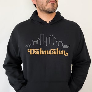 Sweat à capuche Pittsburgh Sweat à capuche Dahntahn Sweat à capuche Yinz 412 Sweat à capuche Pittsburgh Cadeaux Pittsburgh Vêtements Sweat Yinzer Pittsburgh Skyline The Burgh