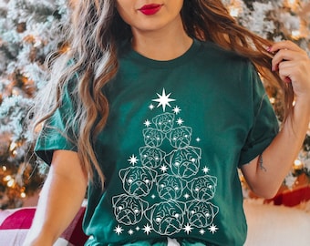 Mops Weihnachten Shirt Mops Geschenke Mops Tshirt Mops Liebhaber Geschenk Mops Mama Mops Papa Mops Weihnachten Tee Urlaub Mops Shirt Mops Weihnachtsbaum