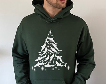 Hai Weihnachten Hoodie Hai-Liebhaber-Geschenk Hai-Sweatshirt Hai-T-Shirts Hai-Geschenk Hai-Geschenke Urlaub Hai-Shirt Hai-Liebhaber