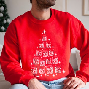 Bourbon Christmas Sweatshirt Whiskey Sweater Bourbon Shirt Unique Bourbon Gifts Scotch Crewneck Dad Gift Boyfriend Gift Husband Gift
