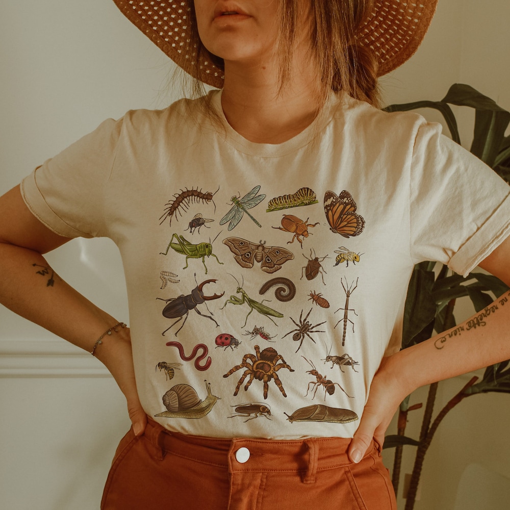 Insect Shirt Bug Shirt Goblincore Shirt Entomology Shirt Dark Academia Shirt Beetle Shirt Moth Shirt Cockroach Grasshopper T Shirt Novastyletees