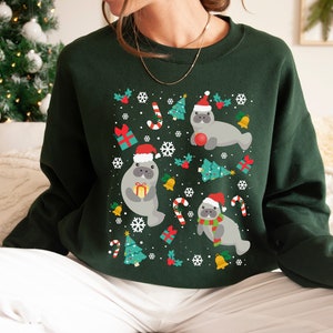Manatee christmas sweater 2025