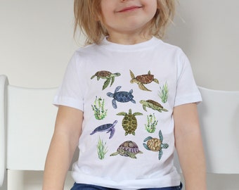 Toddler Sea Turtle Shirt Kids Sea Turtle Gifts Turtle Lover Gift Marine Biology Shirt Ocean Animal Shirt Marine Life Shirt Ocean Animals Tee