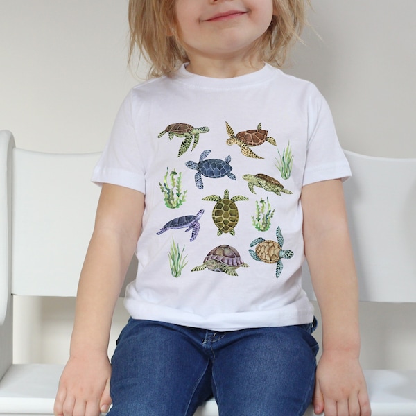 Toddler Sea Turtle Shirt Kids Sea Turtle Gifts Turtle Lover Gift Marine Biology Shirt Ocean Animal Shirt Marine Life Shirt Ocean Animals Tee