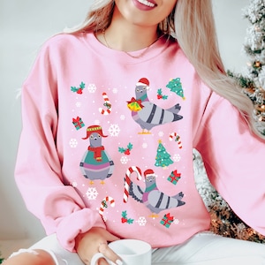 Pigeon Christmas Sweatshirt Pigeon Gifts Pigeon Lover Gift Bird Shirt Bird Lover Crewneck Bird Lover Gift Bird Nerd Sweater Birdwatching