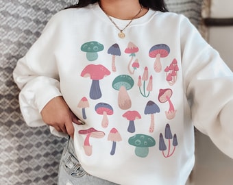Mushroom Sweatshirt | Etsy Mushroom Sweatshirt | Etsy