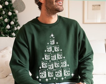 Bourbon Christmas Sweatshirt Whiskey Sweater Bourbon Shirt Unique Bourbon Gifts Scotch Crewneck Dad Gift Boyfriend Gift Husband Gift