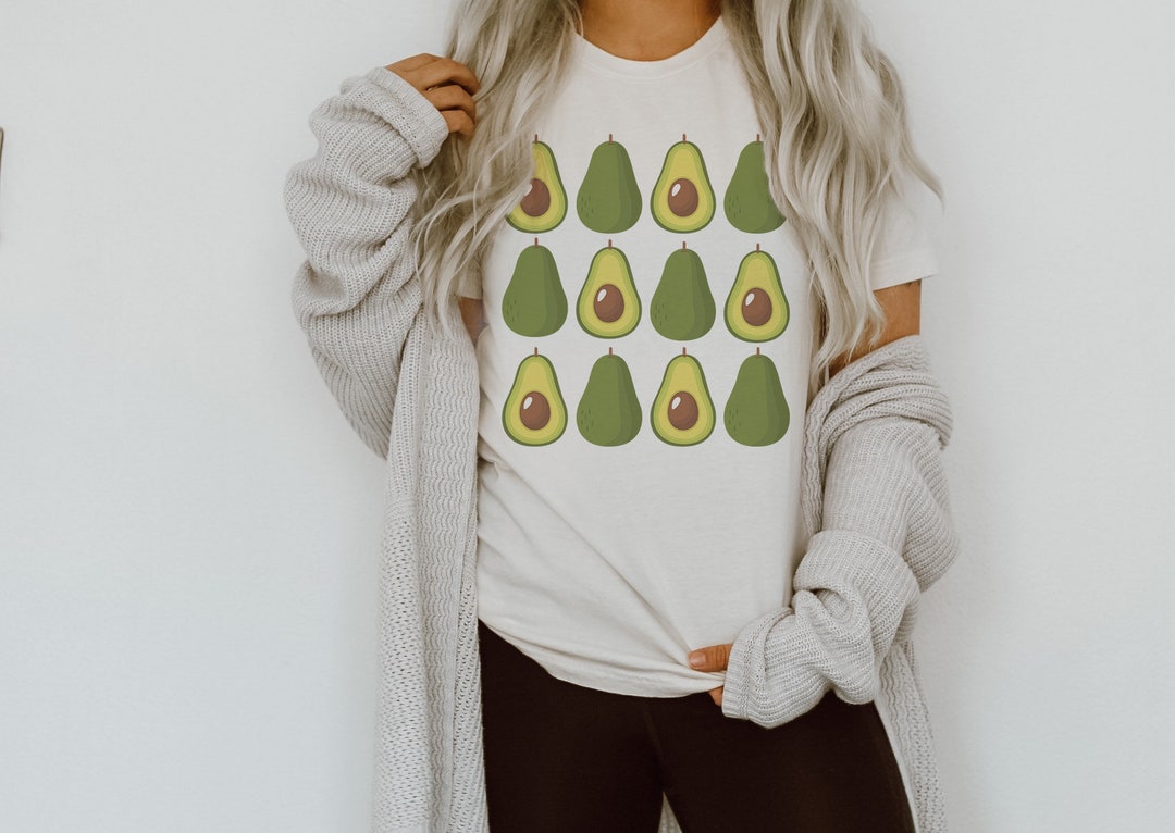 Avocado Shirt Avocado Print Tshirt Avocado Gift Vegan Tshirt Vegetarian T Shirt Food Lover Tee ...