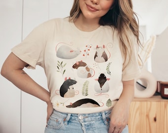 Cute Rat Shirt Rats Shirt Rat Mom Shirt Rat Dad Shirt Rat Lover Gift Pet Rat Gift Rat Gifts Cottagecore Clothing Gifts for Rat Lover Rat Tee