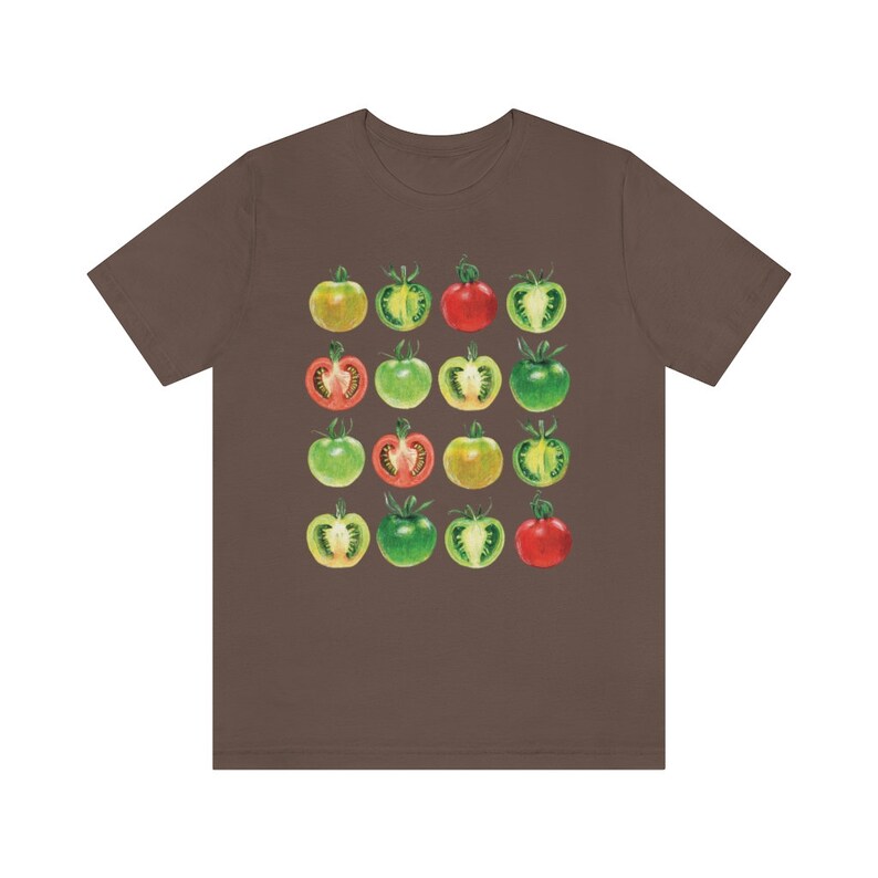 Tomatenshirt T-shirt met groentenprint Cottagecore-kleding Cottage Core-kleding Farmcore-shirt Tuinierencadeau Foodie-shirt Tuin-T-shirt afbeelding 9