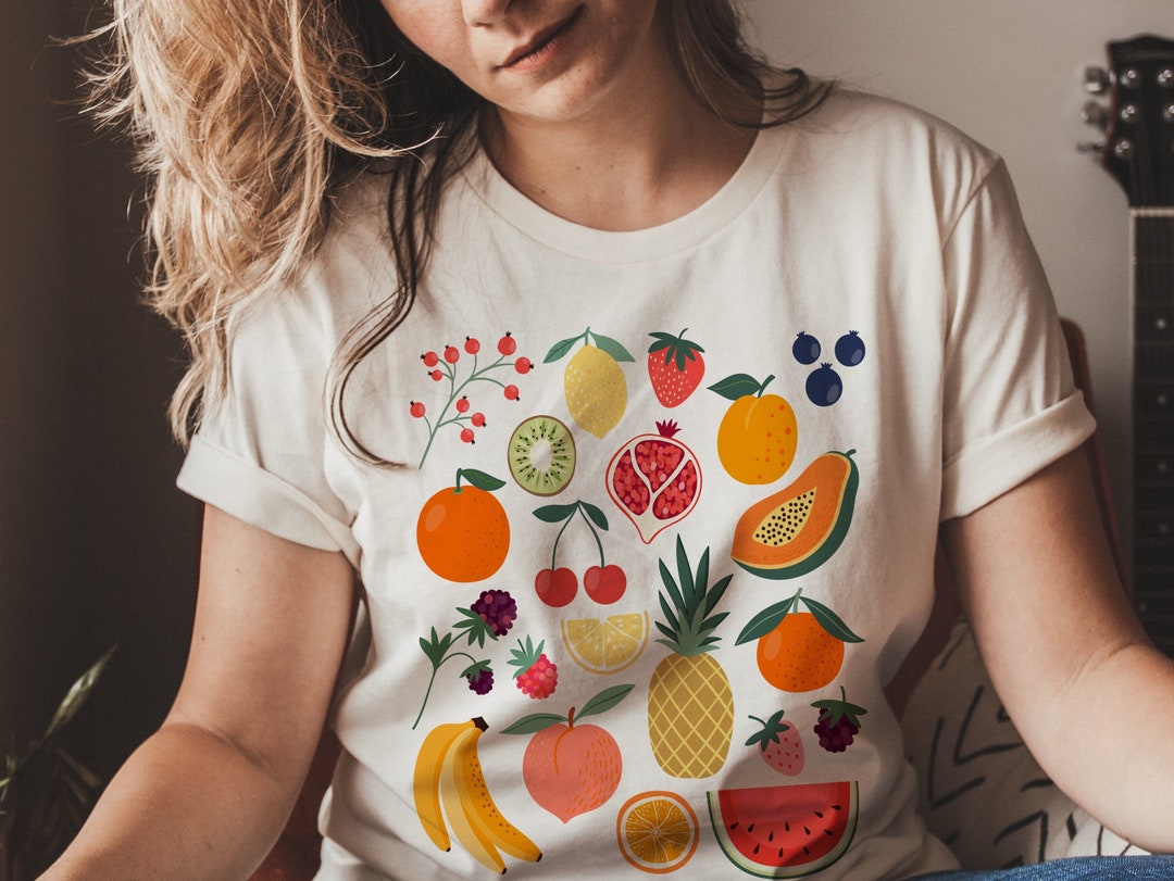 Cute Fruit Shirt Strawberry Shirt Cottagecore Clothing Cottage - Etsy