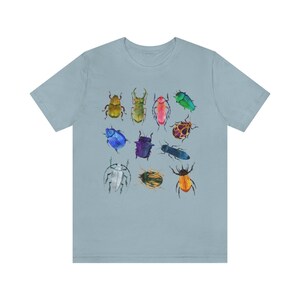 Cute Beetle Shirt Insect Shirt Bug Shirt Cottagecore Clothing Cottage Core Clothes Goblincore Tshirt Biology Tee Nature Aesthetic T Shirt image 6