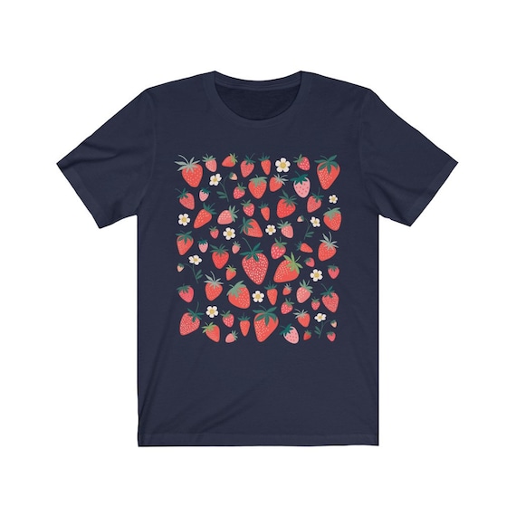 Camisa de fresa camisa Kawaii ropa est tica camisa Cottagecore