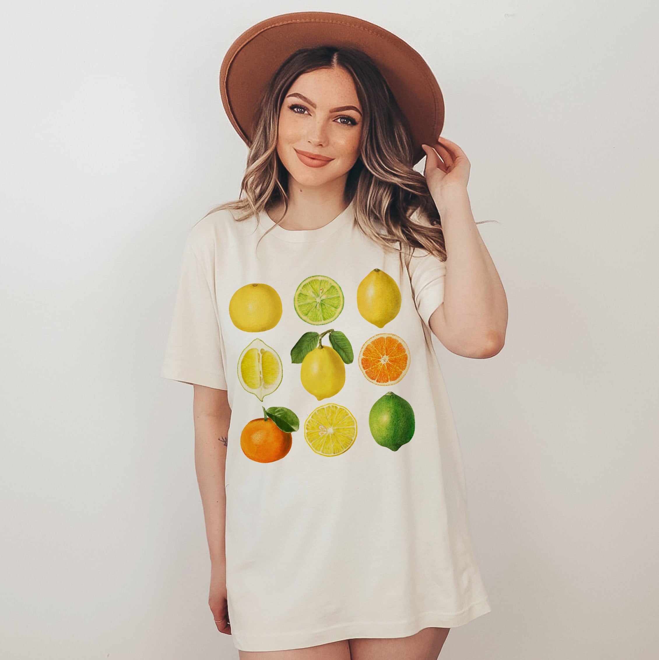 Citrus Shirt Lemon Shirt Lime Shirt Orange Shirt Fruit Shirt
