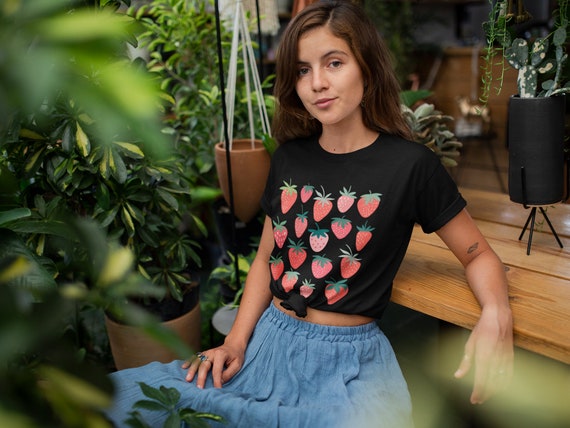 Strawberry Shirt Strawberry Clothes Strawberry Top Garden
