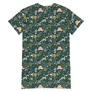 Boho Dinosaur T-shirt dress