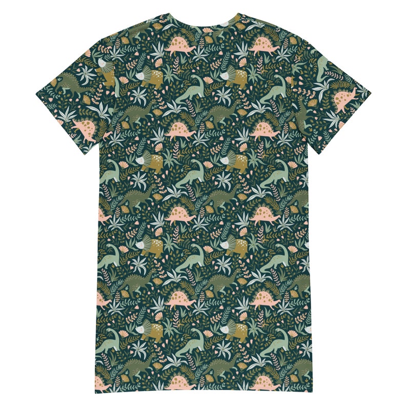Boho Dinosaur T-shirt dress