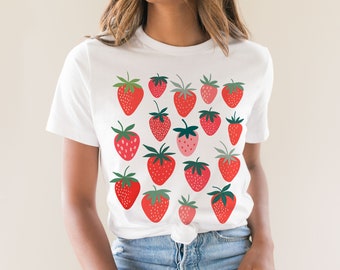 Strawberry Shirt Strawberry Clothes Strawberry Top Garden