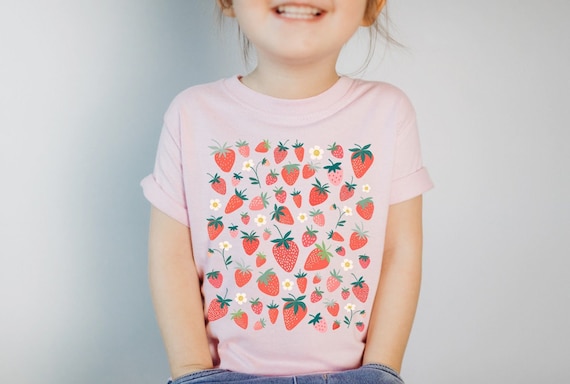 Nino pequeno Camisa fresa Ninos Fresas Camisa Cottagecore Ropa Cottage Core Ropa Para ninos pequenos Camisa de frutas Ninas Ninos Verano Berry Top Etsy Mexico