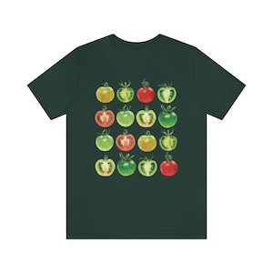 Tomatenshirt T-shirt met groentenprint Cottagecore-kleding Cottage Core-kleding Farmcore-shirt Tuinierencadeau Foodie-shirt Tuin-T-shirt afbeelding 10