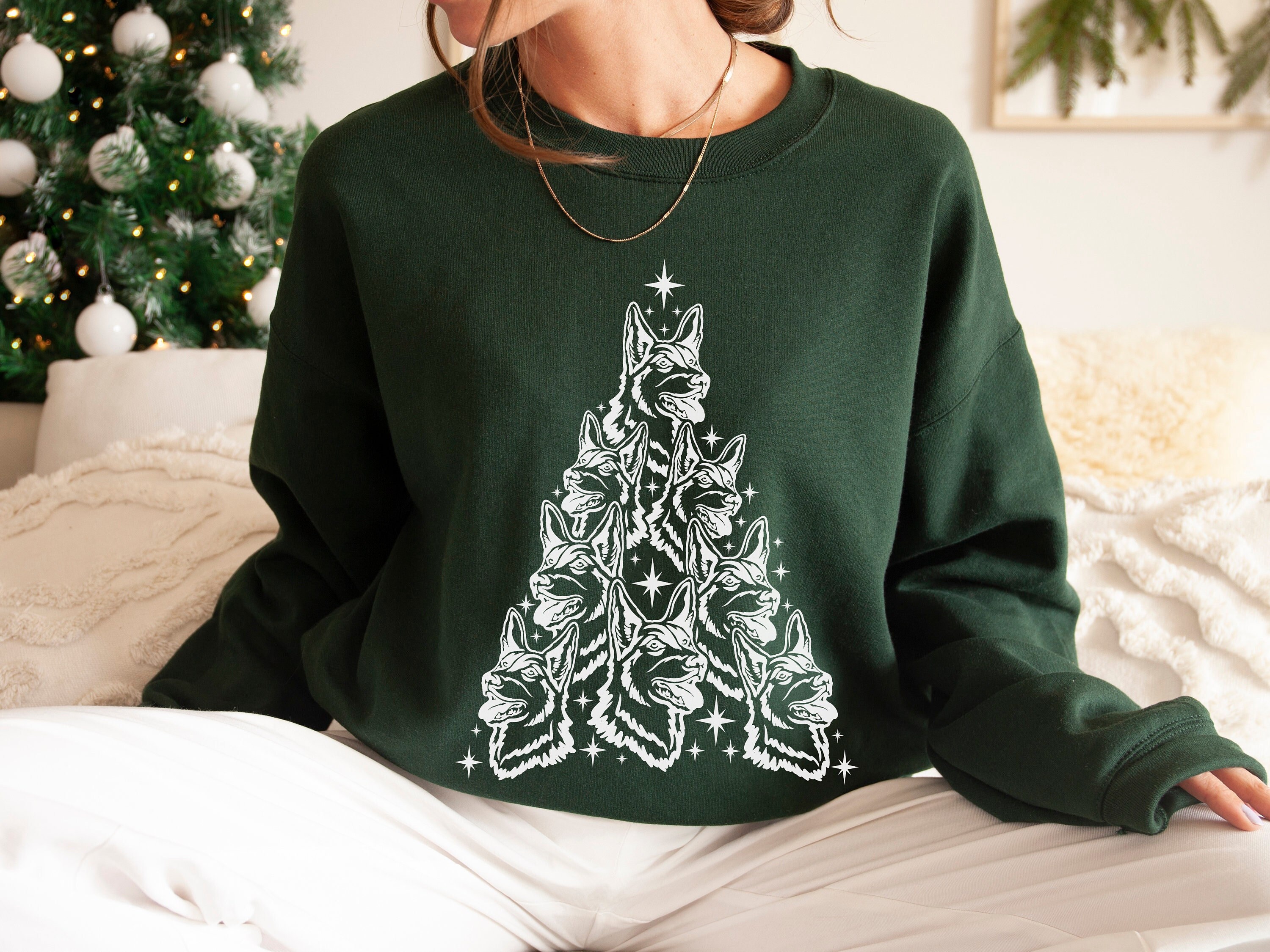 German Shepherd Christmas Sweatshirt German Shepherd Gift German Shepherd Mom Crewneck German Shepherd Dad Sweater Shepherd Lover Gifts