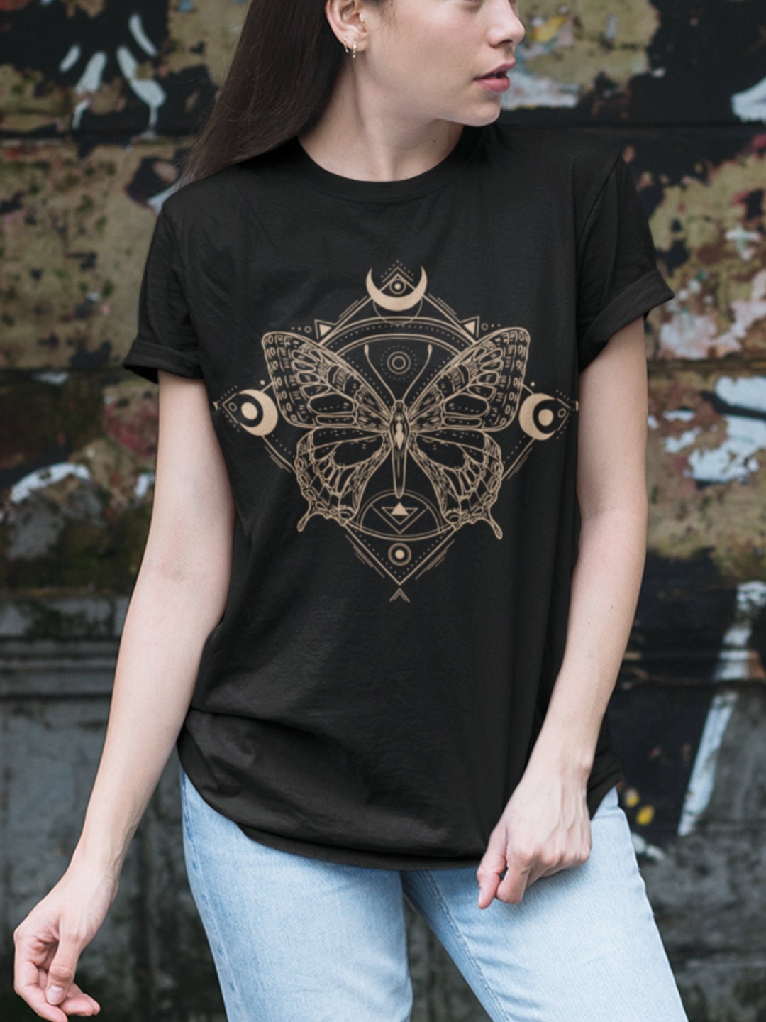 Butterfly Tshirt Dark Academia Clothing Celestial T Shirt - Etsy